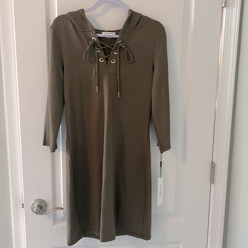 Calvin Klein soft Army green jersey night dress. NWT